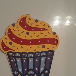 Colorful Cupcake Wall Decor